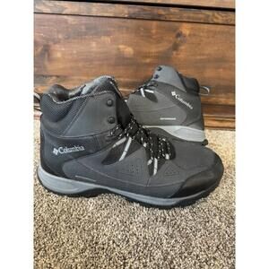 Columbia Liftop Waterproof Hiking Boots Mens 16 Black Gray Omni Heat Big Tall